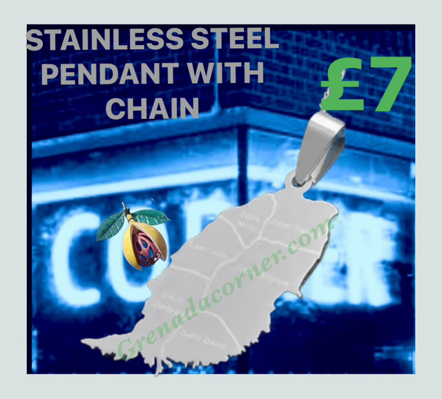 🇬🇩GND GRENADASPICE ISLE COLLECTION  CHAIN W/SILVER PARISHES