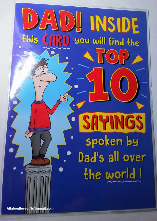 Dad Fathers Day Card Humour 