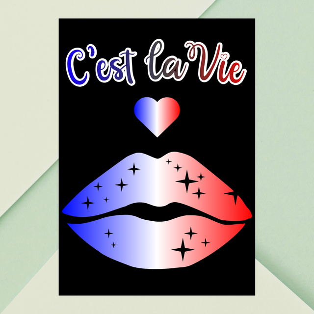 Lèvres Tricolores Chic — C’est la Vie &amp; Charme Français