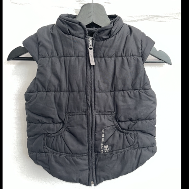 Veste sans manches noir 4 ans 