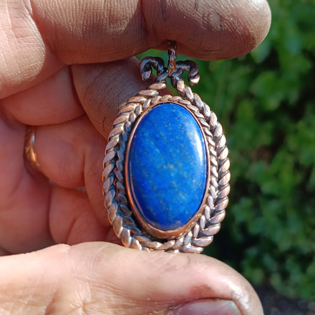 Pendentif cuivre et Lapis lazuli 