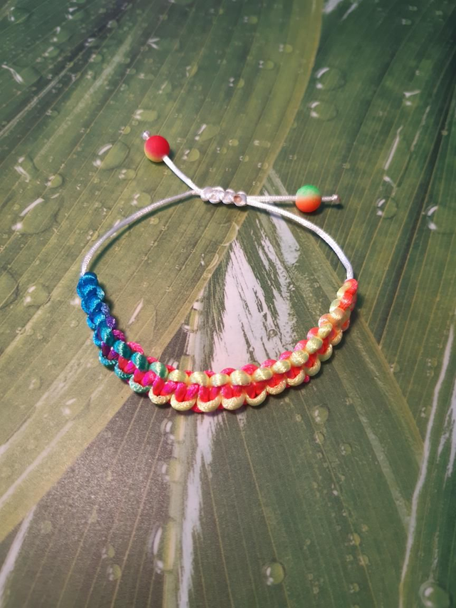 Armband Regenbogen Farbverlauf