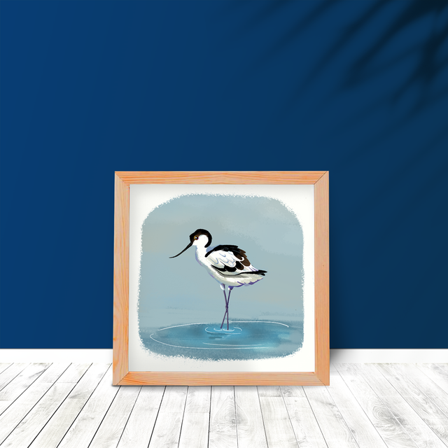 Print Oiseau Avocette