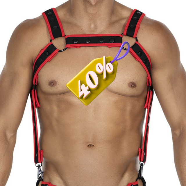 NEO H4RNESS Harnais Rouge