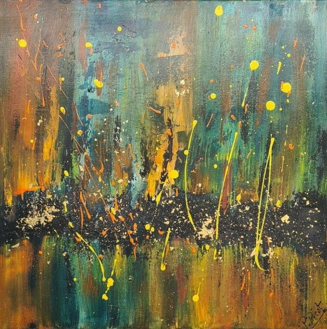 PYROTECHNIQUE 8 - 60 x 60 cm