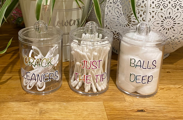 Just Rude! Bathroom Jars