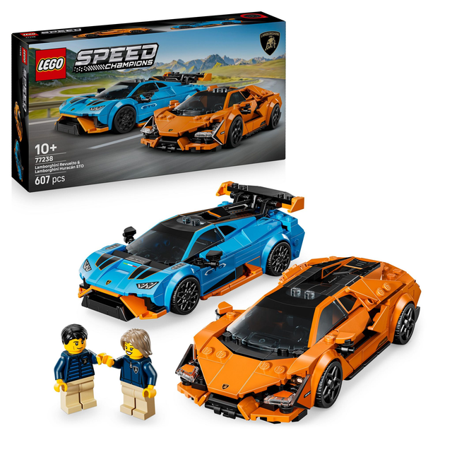 LEGO 77238 Speed Champions Lamborghini Revuelto und Huracán STO