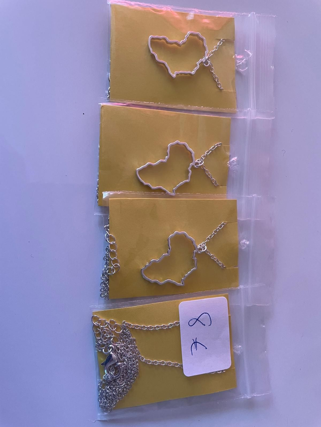  Necklace / pendant - African continent (Silver)