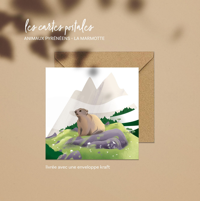 Carte Postale Animaux Pyrénéens