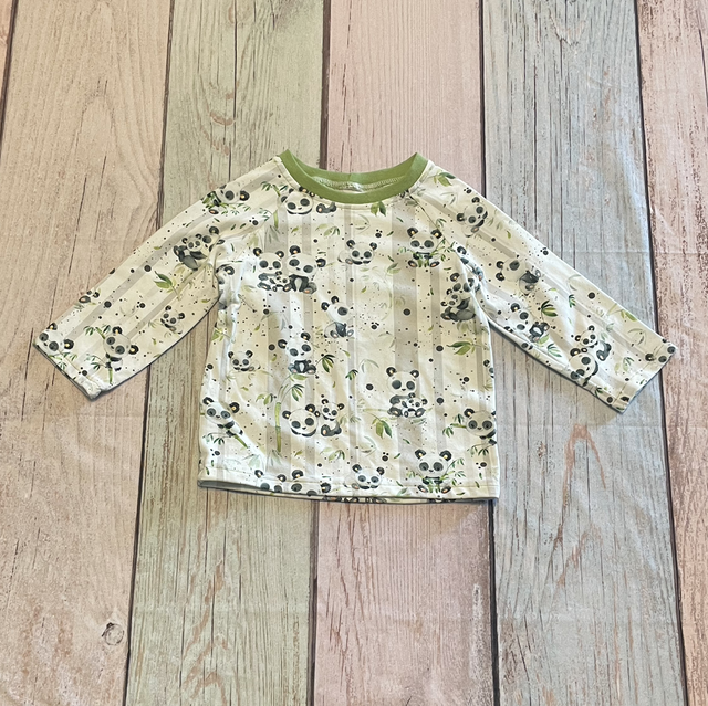 Langarmshirt, Größe 80, Panda