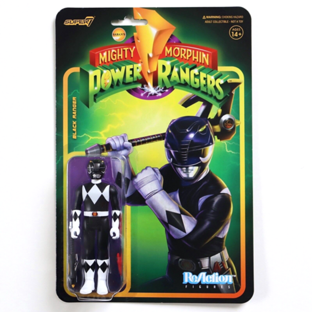 Mighty Morphin' Power Rangers: Black Ranger ReAction Figure