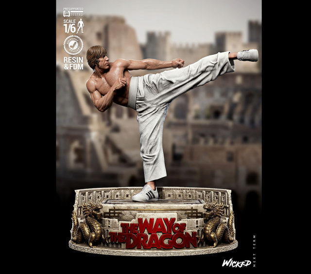 Statue LA FUREUR DU DRAGON Chuck Norris série movie