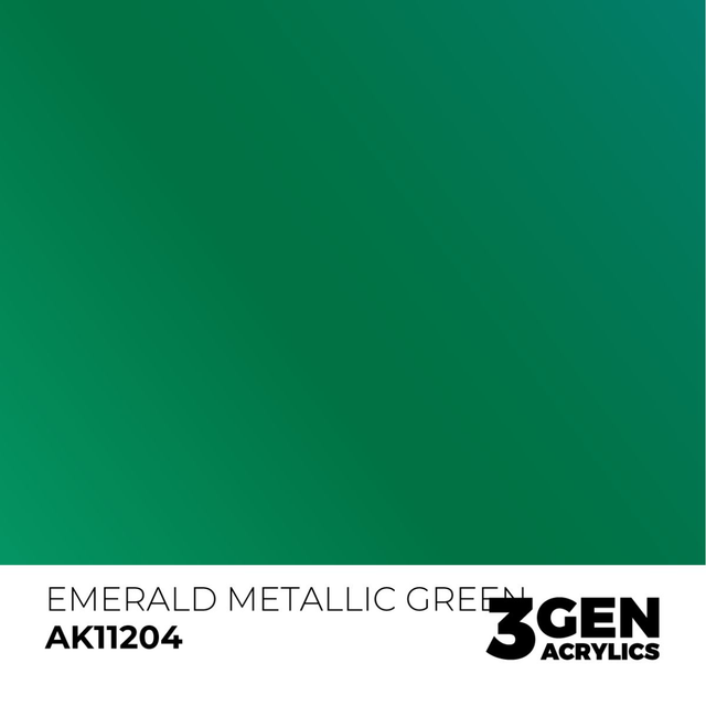 3rd Gen. Acrylics 204 Emerald Metallic Green
