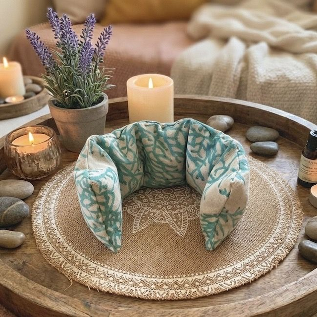 Bouillotte corail turquoise