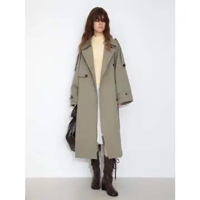 100% Cotton Mid Length Trench Coat