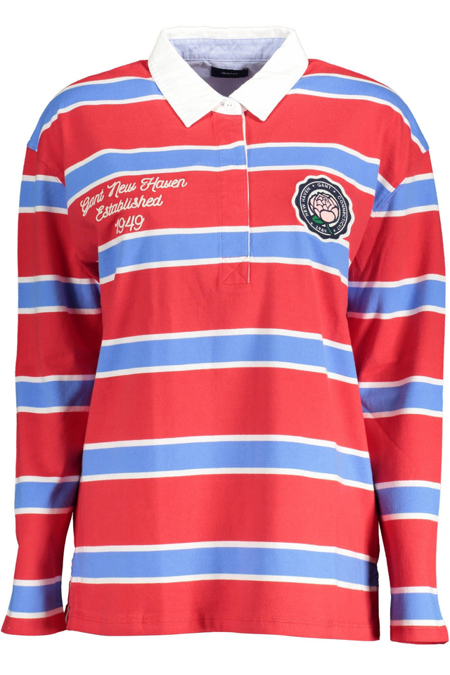 GANT POLO MANICHE LUNGHE DONNA ROSSO