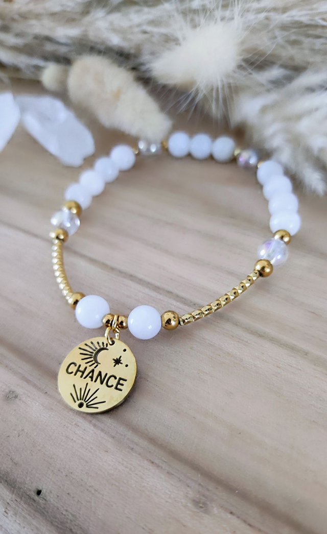 Bracelet "Énergie Féminine" Pierre de lune