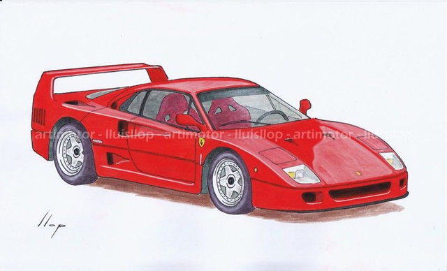 Artimotor onpaper CLASSICS 21x30 - Ferrari F40