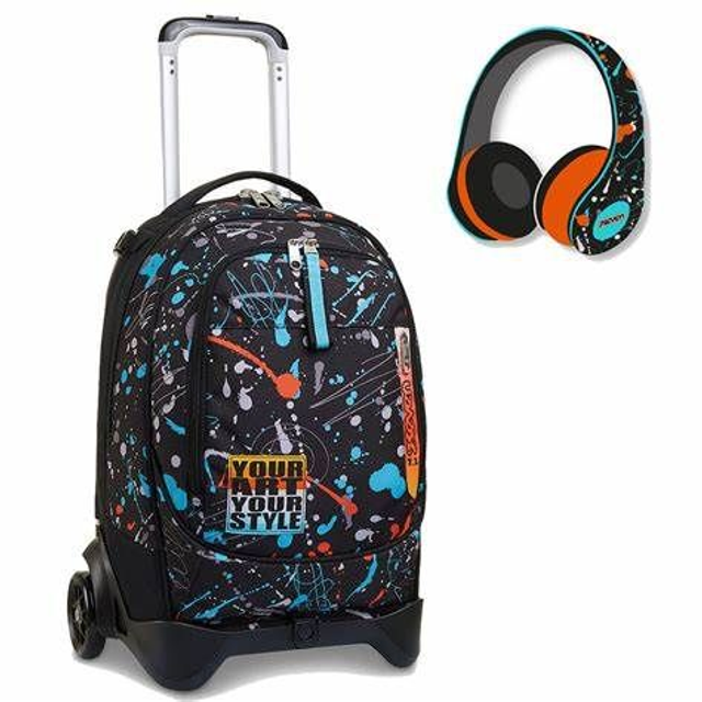 ZAINO  trolley SEVEN  2 ruote personal art 