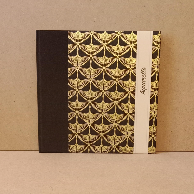 Carnet Aquarelle Grues/noir 250