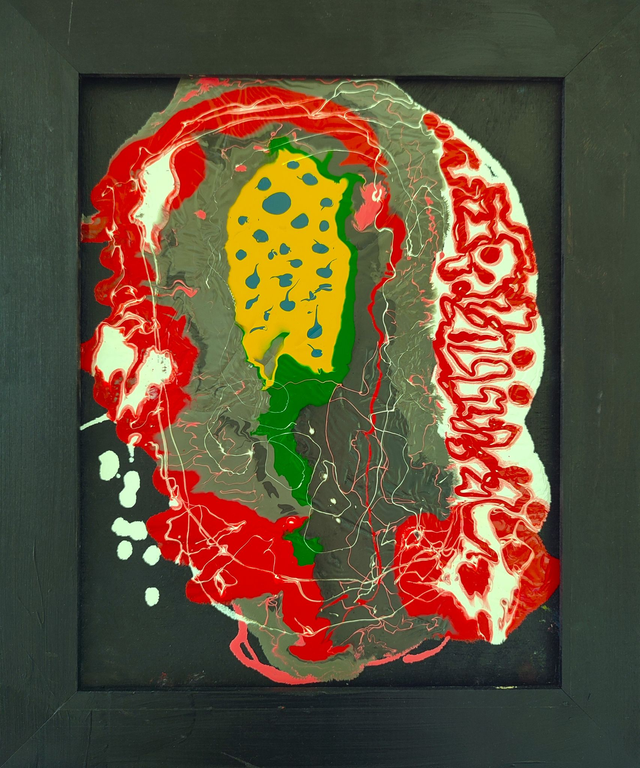 Mykotoksyny, 28x35 olej flatowy deska 2024 oprawiony