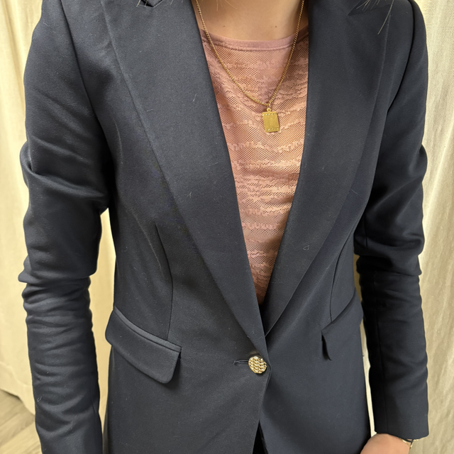 Blazer marine cintré Morgan