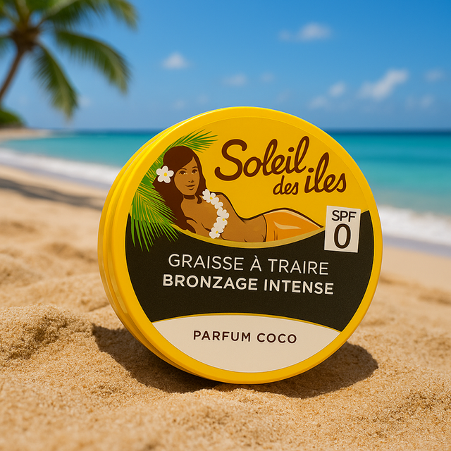 Soleil des îles - Graisse à traire bronzage intense parfum Coco - 150ml
