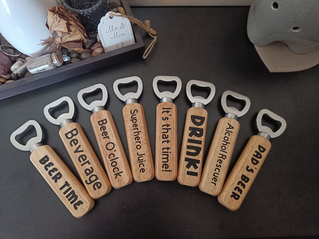 Wooden Personalised Bottle Openers 