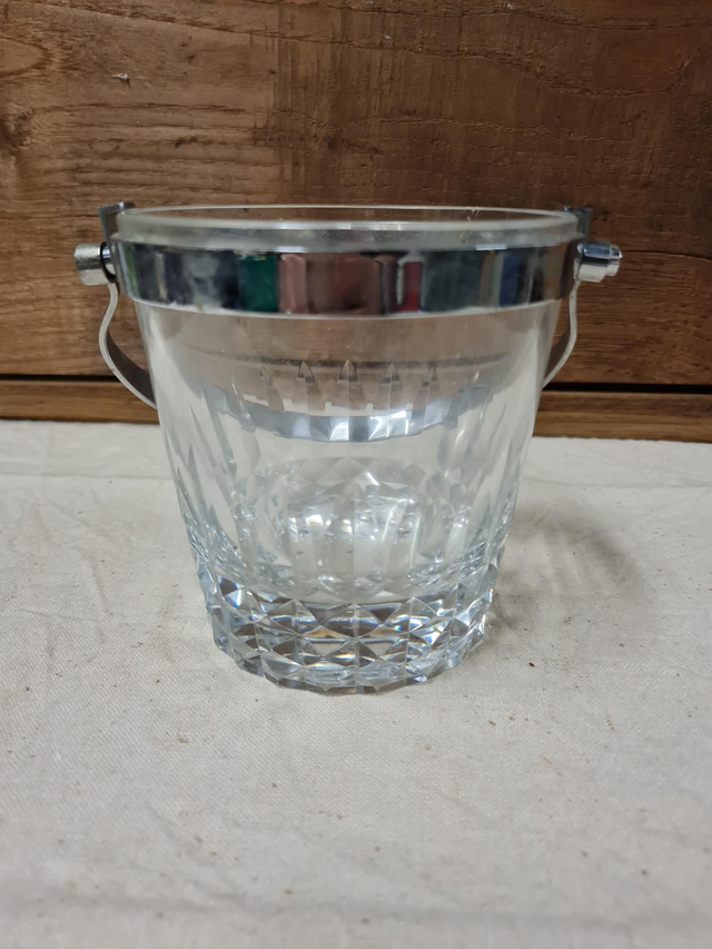 Petit seau a glaçons Baccarat vintage H11 Diam 11 cm
