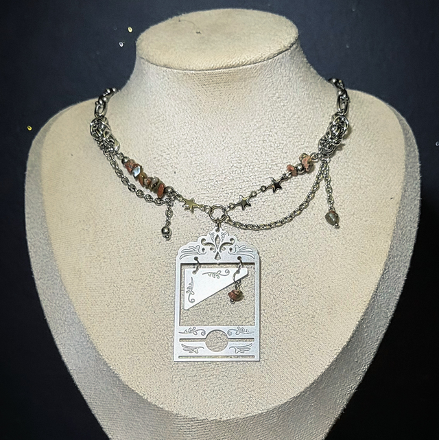 Collier ARISTO pierres d’unakite