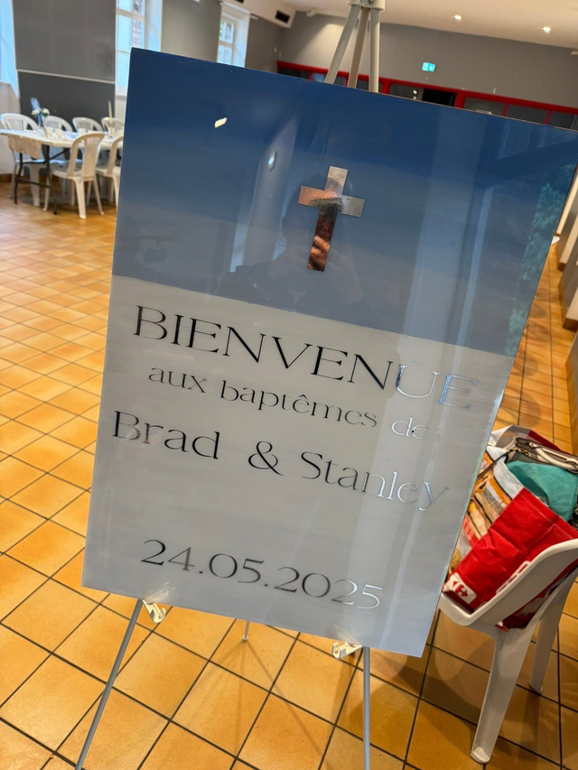 Panneau de bienvenue 50x70cm "Dégradé de couleur"