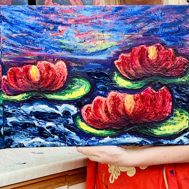 Lilies and Sky Fine Art Print