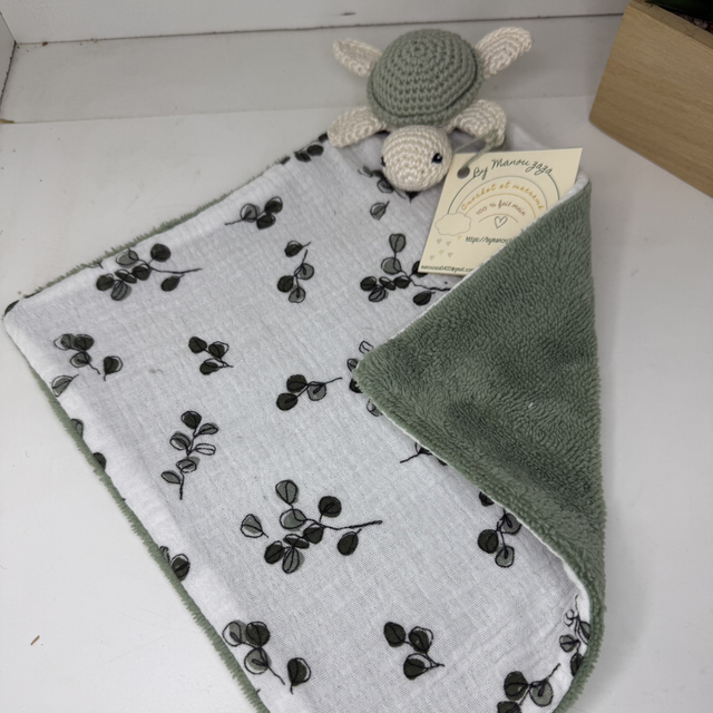 Doudou plat tortue