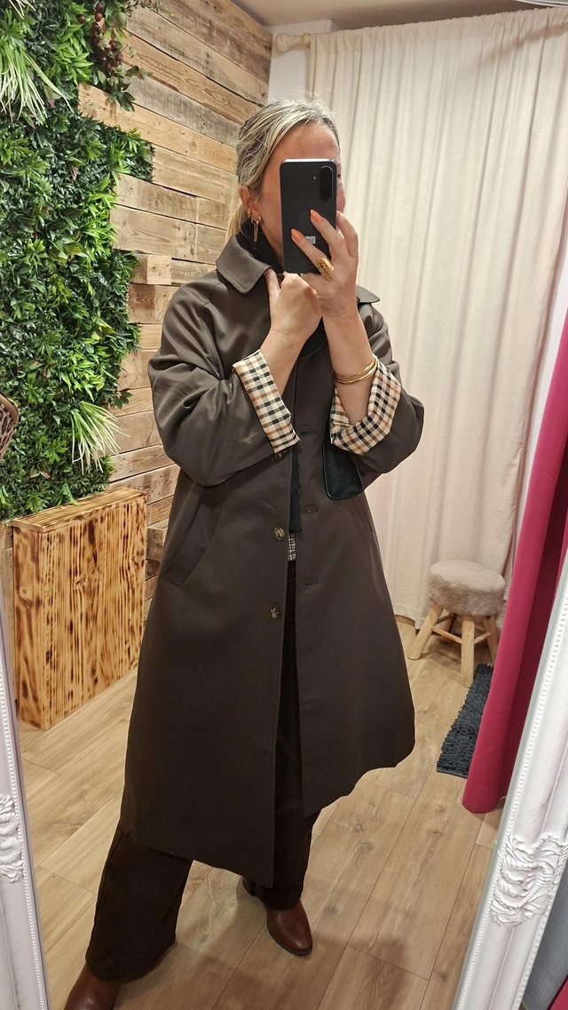 Trench long choco