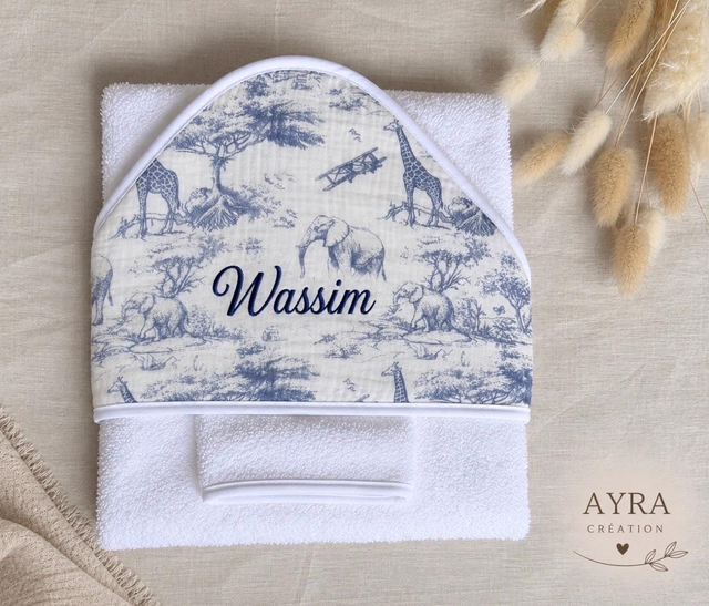 Cape de bain personnalisée