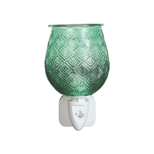 Green Glass Leaf - Aroma Plug In Wax Melter 