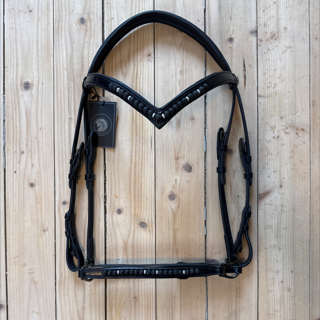 1-teilige Trense Kolfinna: New Size System, Lava & Kristall