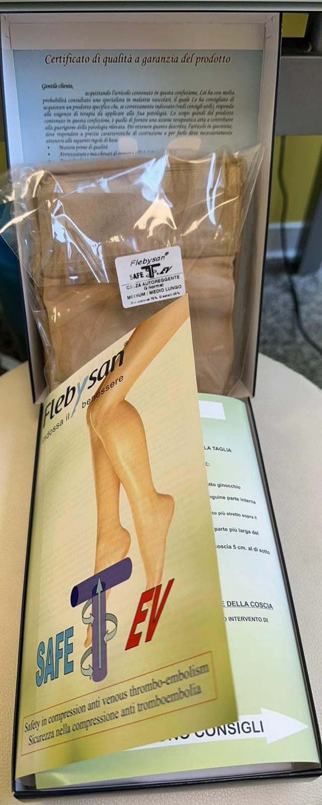 Flebysan calza anti-trombo 28mmHg Autoreggente