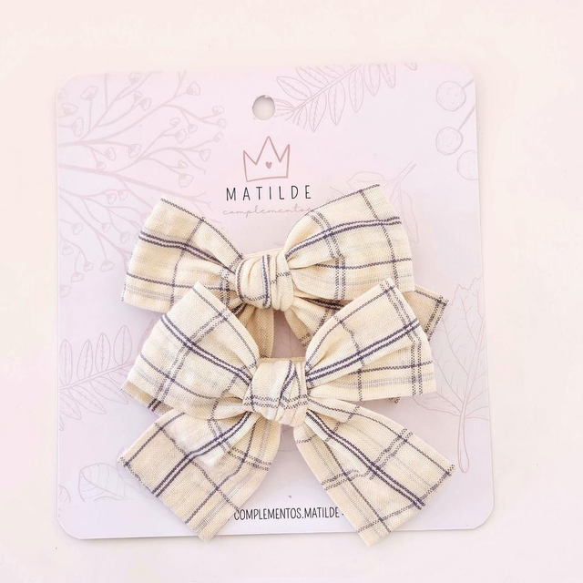 Pinza Lazo Par Azul Cuadrille