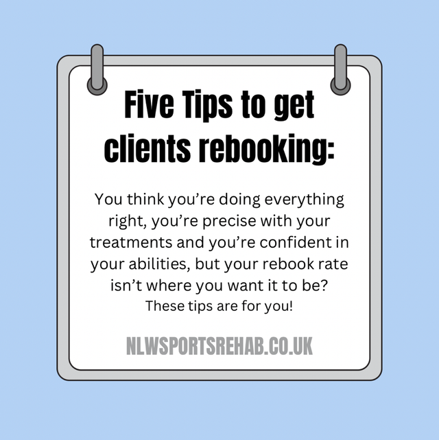 5 Tips to get clients rebooking