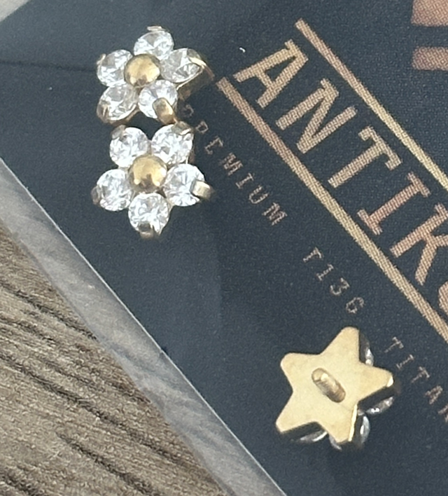 Embout Fleur 5 Strass 