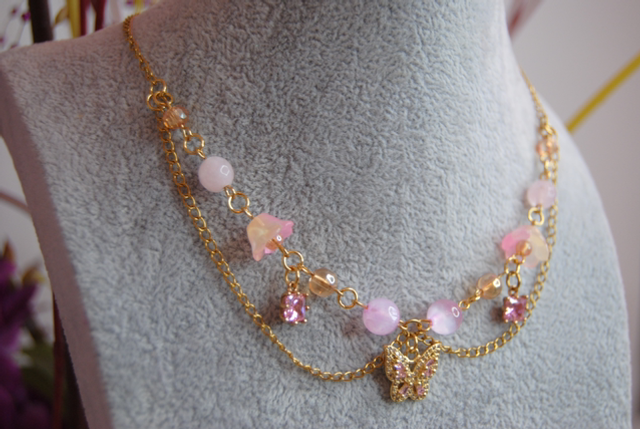 The Pink Flower Fairy Necklace