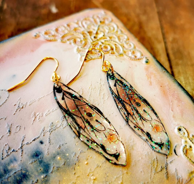 Boucles d'oreilles ailes de Dryade