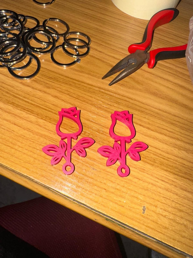ROSA LLAVERO IMPRESORA 3D