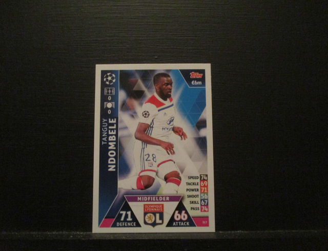 Tanguy Ndombele - UEFA Champions League Match Attax 2018/19 Original Trading Card #317
