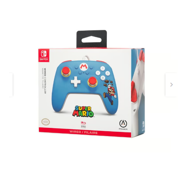 Control Nintendo Switch Super Mario Power A / Con Cable