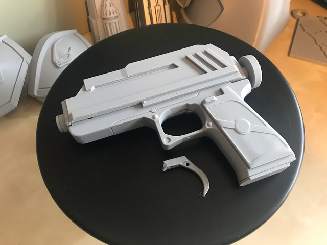 Star Wars 3D Printed Clone Wars DC 17 Blaster &amp; Holster - DIY KIT