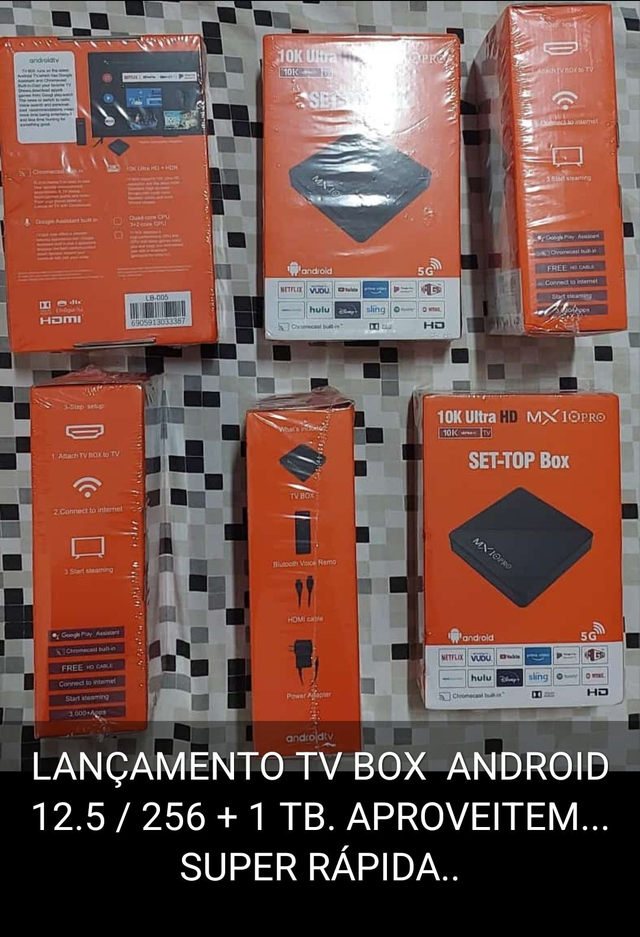 SET-TOP BOX 10k  256 GB  LANÇAMENTO  P/ TRANSFORMAR SUA TV EM SMART   ( SEM LISTA CANAIS )