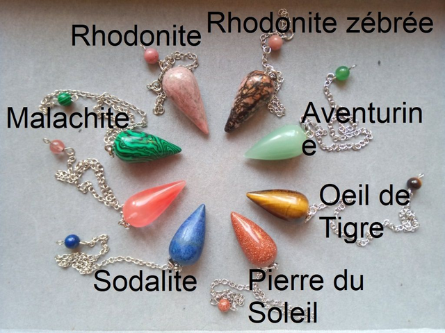 Pendule Cristal Larme Dragon