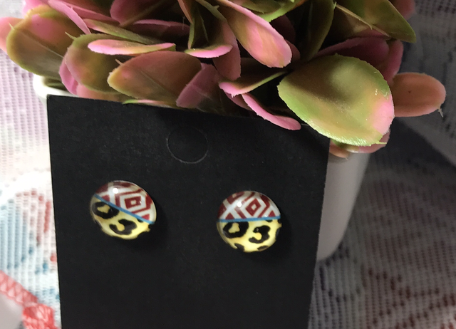 Mixed Stone Stud Earrings - STU63